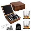 Juego De Vasos De Whisky Con Estuche Y 8 Rocas De Granito